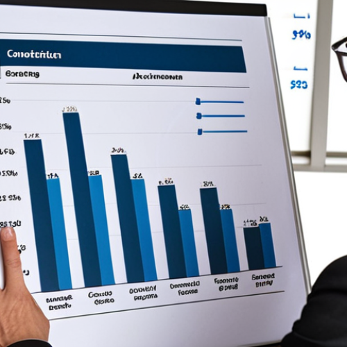 Home 4 ** Confident job candidate presenting quantified achievements (e.g., charts showing cost reduction or efficiency gains) during a salary negotiation meeting. Focus on professionalism and data-driven arguments.
**